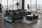 Luca Modern L Shape Sectional with LED Light