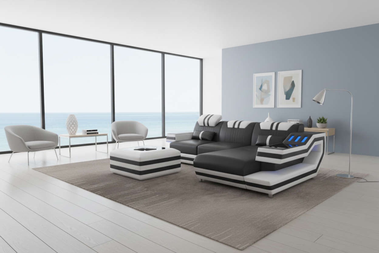 Aura Compact Sectional coastal