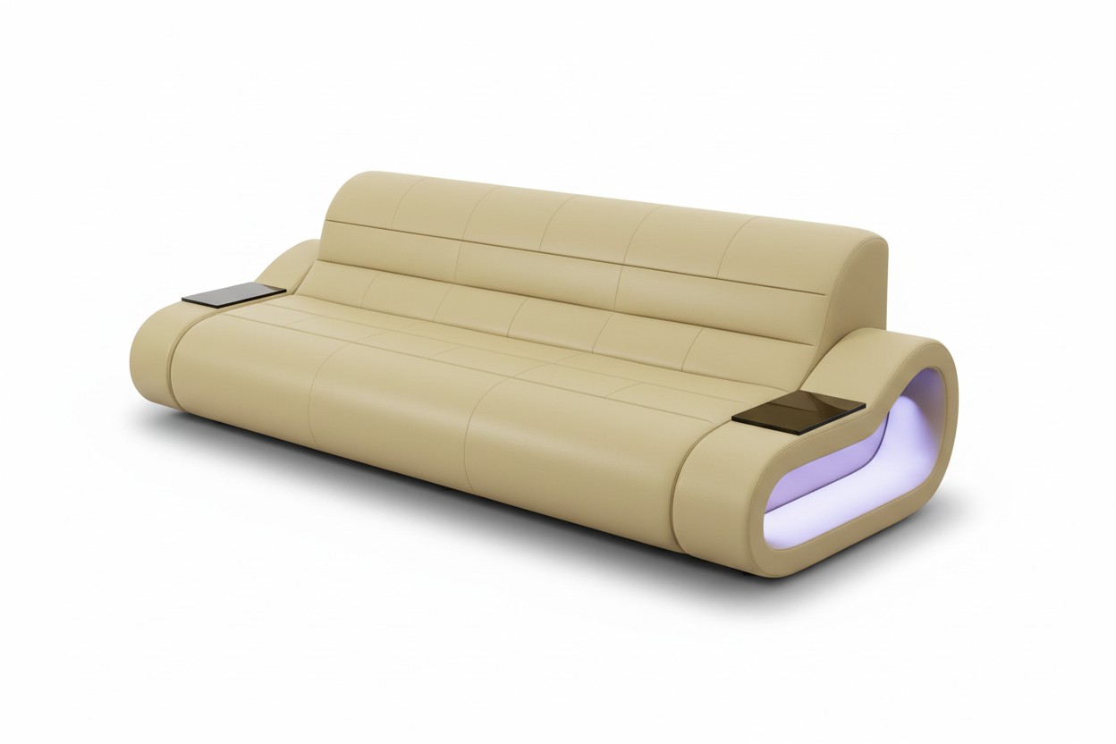 Catina Modern Leather Sofa Set - Sofa