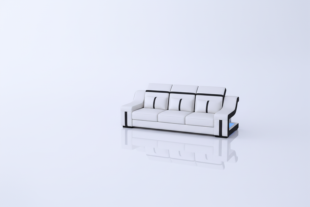 Lisa Leather Sofa Set - 3-Seater Alone