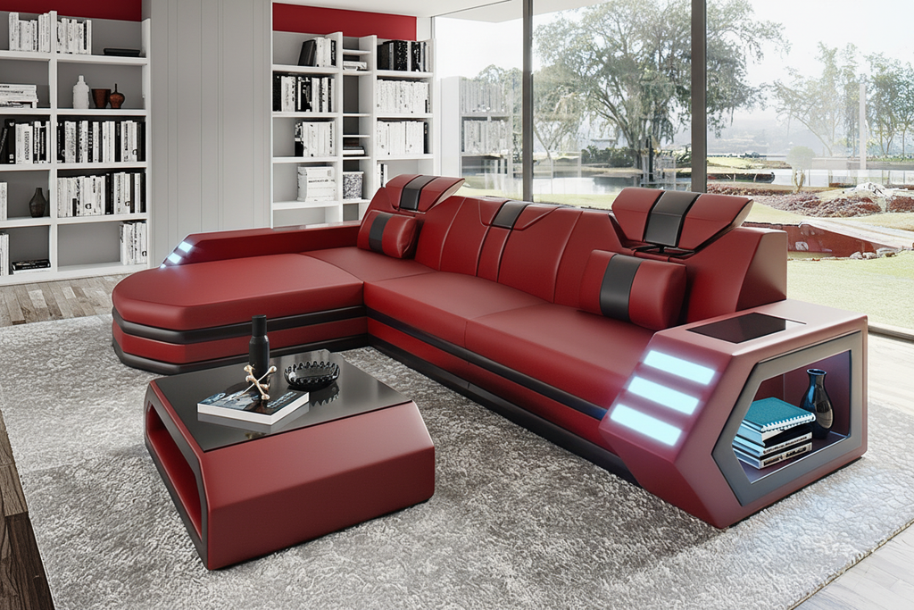 Red black contemporary