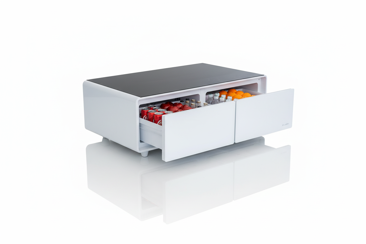 Steinfield Cyber Table Pro - Black Glass Reflection