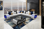 White & Black Sectional - Penthouse